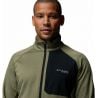 Polaire COLUMBIA Triple Canyon Grid Fleece FZ II (Stone Green Heather, Black) Homme 