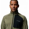 Fleece Columbia Triple Canyon Grid Fleece FZ II (Stone Green Heather, Black) Men