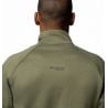 Fleece Columbia Triple Canyon Grid Fleece FZ II (Stone Green Heather, Black) Miehet