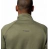 Fleece Columbia Triple Canyon Grid Fleece FZ II (Stone Green Heather, Black) Men