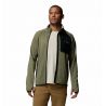 Fleece Columbia Triple Canyon Grid Fleece FZ II (Stone Green Heather, Black) Men