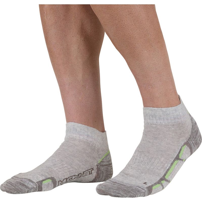 Matalat vaellussukat Monnet Chaussette Trek Lin Basse (GREY GREEN)