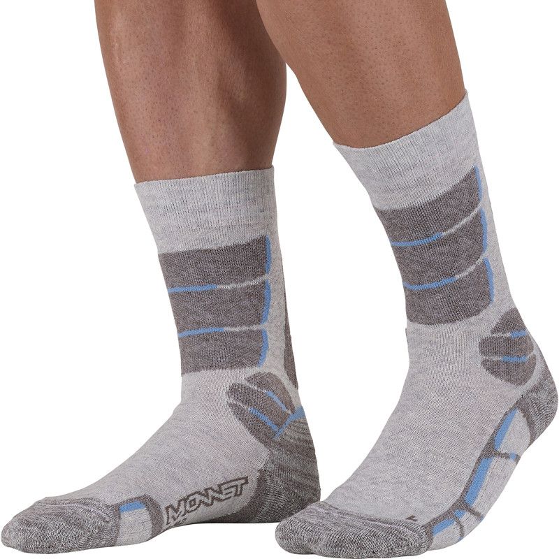 Höga vandringsstrumpor Monnet Trek Linen High Socks (GREY BLUE)
