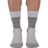 High hiking socks Monnet Chaussette Trek Lin Haute (GRIS BLEU)