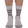 Höga vandringsstrumpor Monnet Trek Linen High Socks (GREY WHITE)