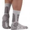 High hiking socks Monnet Chaussette Trek Lin Haute (GRIS BLANC)