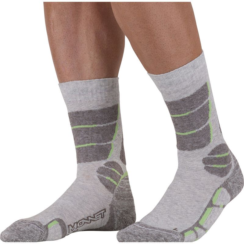 Chaussettes de randonnée MONNET TREK LIN HAUTE (GRIS VERT)