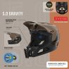 LEATT MTB-hjälm Gravity 5.0 (SVART)