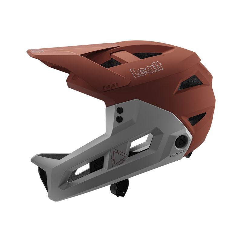 MTB Helm LEATT Enduro 2.0 Abnehmbares Kinnteil (LAVA RED)