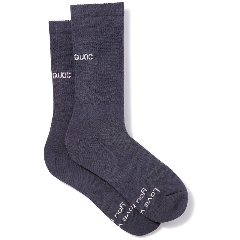 Socks for cycling QUOC ALL ROAD (CHARCOAL)