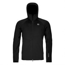 Fleecejacke Ortovox FLEECE RIB HOODY M (black raven) Herren