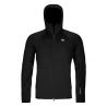 Fleece jakke Ortovox FLEECE RIB HOODY M (black raven) Menn