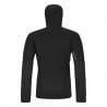Fleece jakke Ortovox FLEECE RIB HOODY M (black raven) Menn