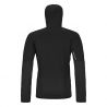 Chaqueta de forro polar Ortovox FLEECE RIB HOODY M (black raven) Hombre