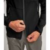 Fleece jakke Ortovox FLEECE RIB HOODY M (black raven) Menn