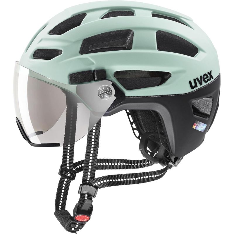Urban bike helmet Uvex Finale VISOR (jade-black matt)