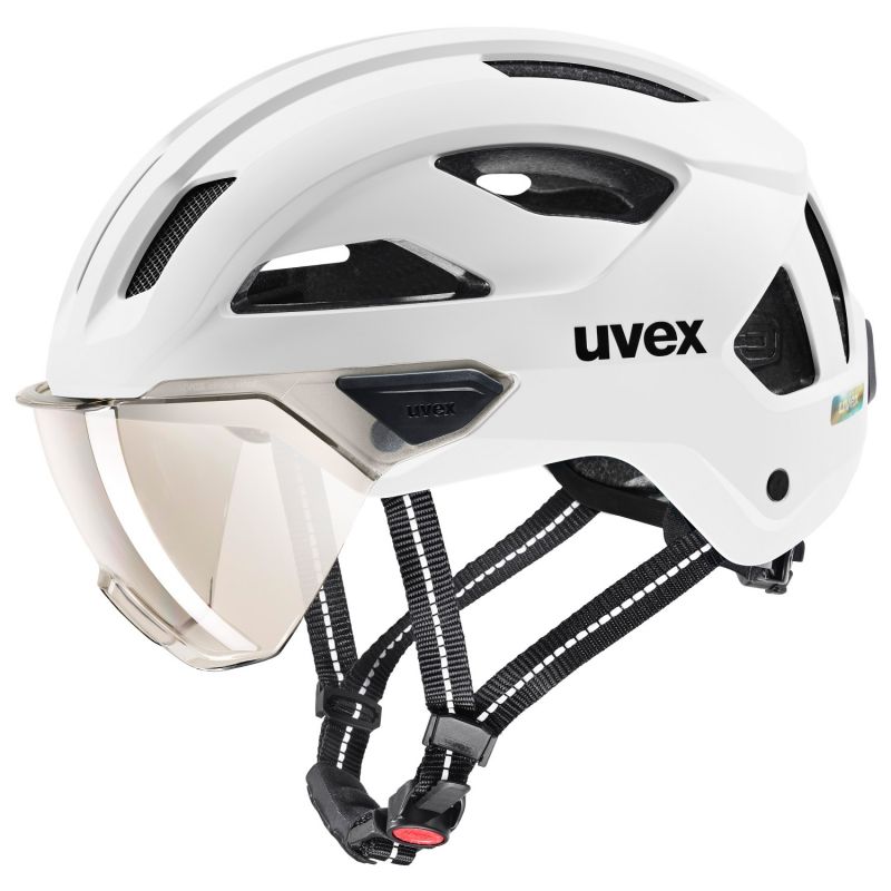 Casco urbano de bicicleta Uvex STRIDE VISOR (BLANCO MATE)