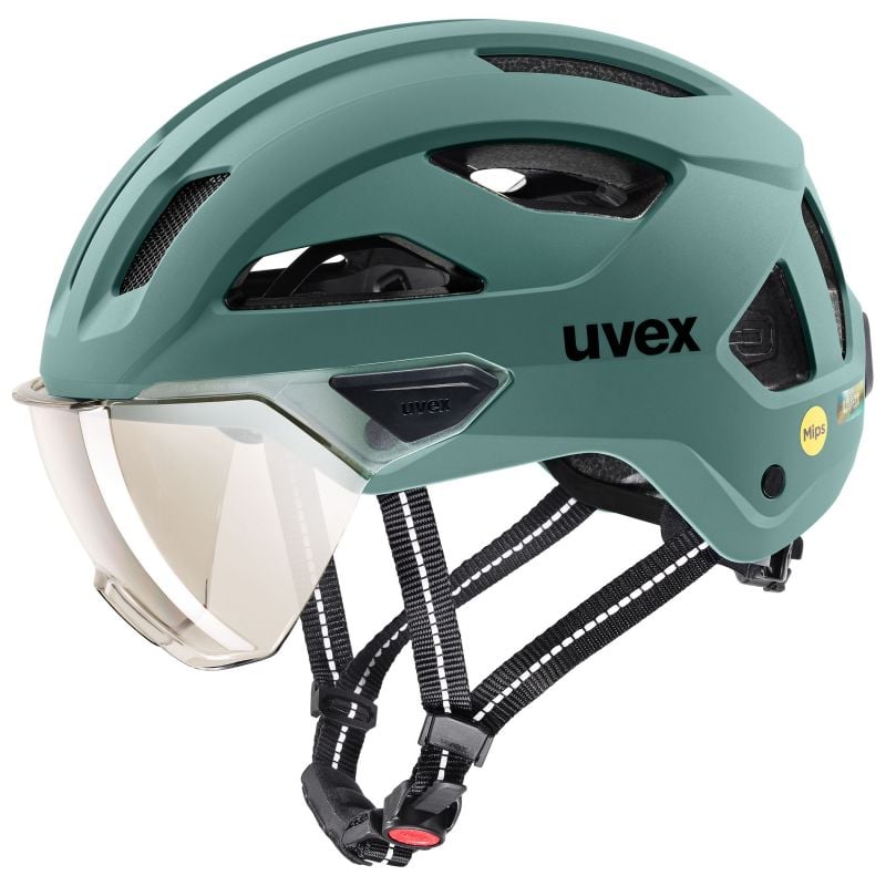 Casque de vélo urbain UVEX STRIDE VISOR MIPS (sage green matt)