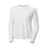 HELLY HANSEN W SHINE SOLEN LS CREW (WHITE)