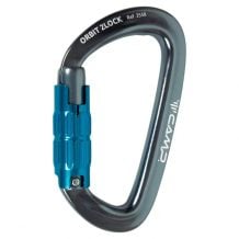 Mosquetón CAMP ORBIT 2LOCK (Metal gun / Azul)
