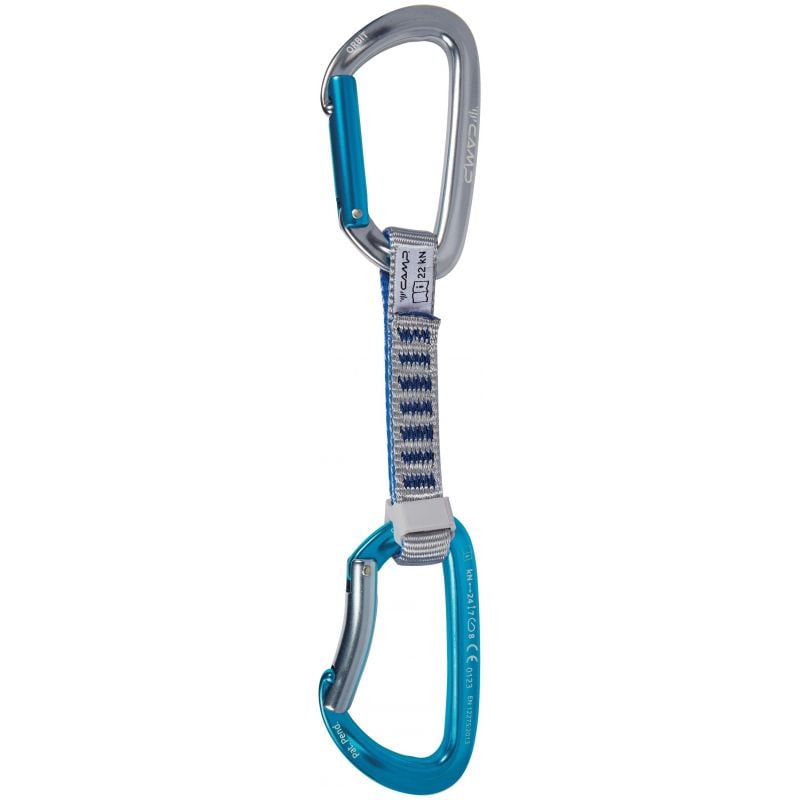 Klatrekarabiner CAMP ORBIT EXPRESS KS 12 cm (Grå / Blå / Blå)