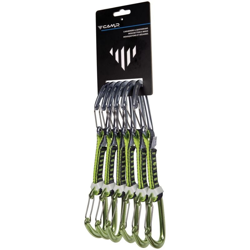 Pack van karabiners CAMP ORBIT WIRE EXPRESS KS 12 cm 6 PACK 