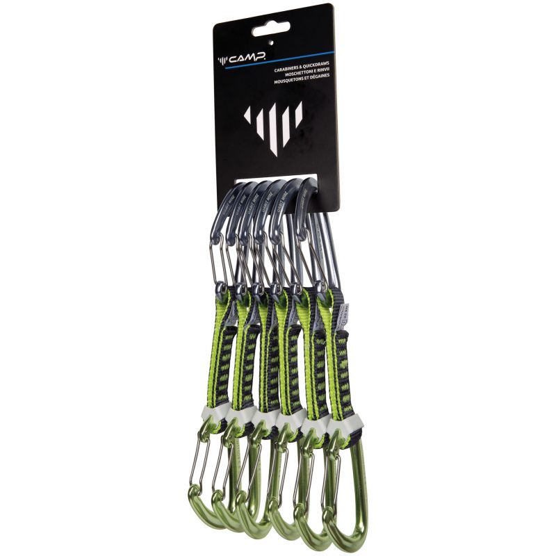 Kiipeilykarabiinit CAMP ORBIT WIRE EXPRESS KS 12 cm 6 PACK 
