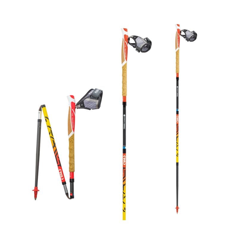 Bastón de trail TSL TRAIL CARBON C4 CORK CROSS Sht (Fire)