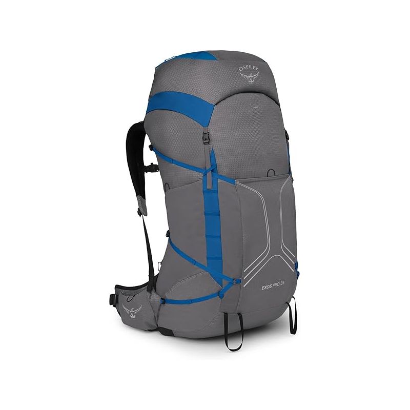Trekking backpack Osprey Exos Pro 55 (Dale Grey/Agam Blue)