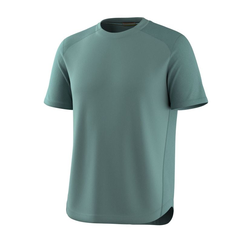 Hiking T-shirt Smartwool Men's Active Mesh Short Sleeve (DUSTY TEAL)