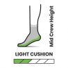 Smartwool Hike Light Cushion Crew Socks (Medium grå)