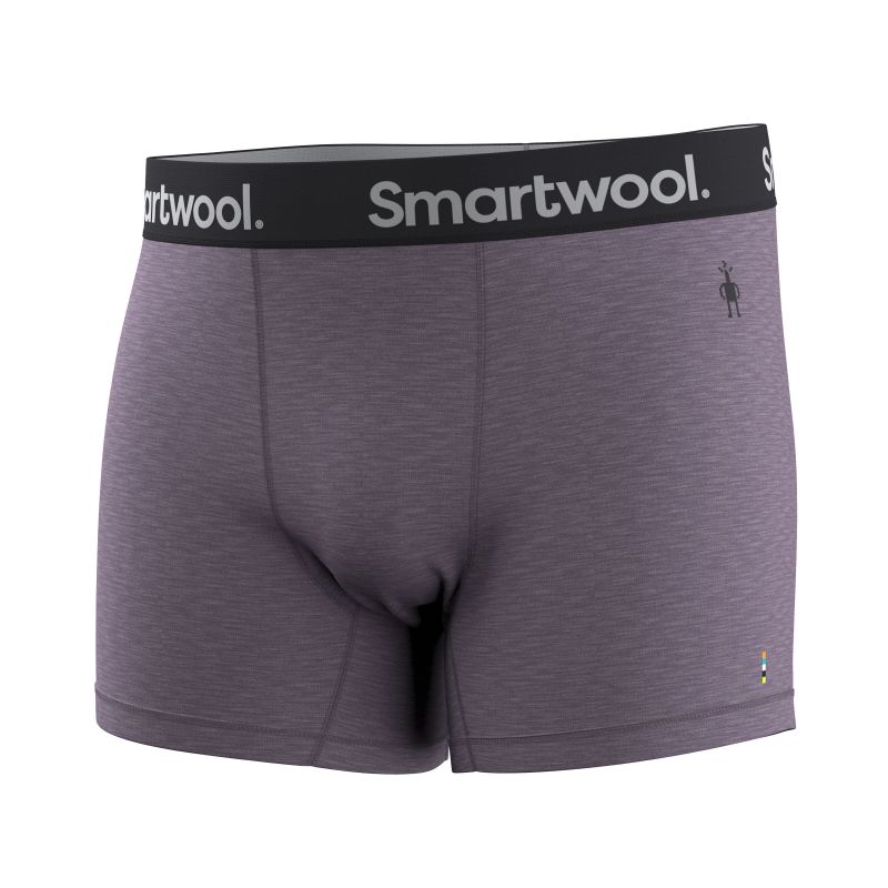 Boxer Smartwool Boxer Attivo da Uomo (PURPLE STORM HEATHER)
