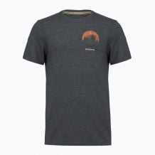 Wandel T-shirt Smartwool Men's Lunar Bear Active Short Sleeve (CHARCOAL HEATHER) Mannen