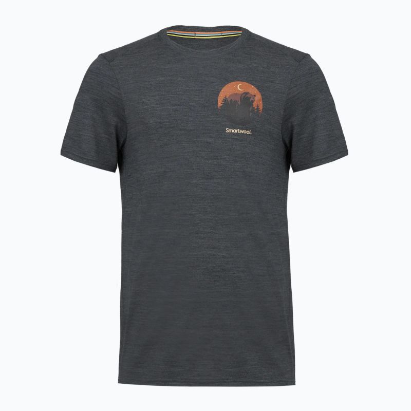 T-shirt da trekking Smartwool Men's Lunar Bear Active Short Sleeve (CHARCOAL HEATHER) Uomo