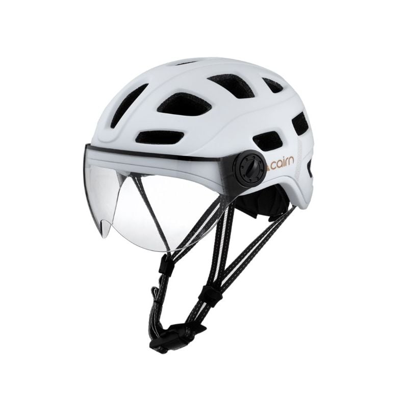 Stadtradhelm Cairn QUARTZ VISOR (MAT METALLIC WHITE)