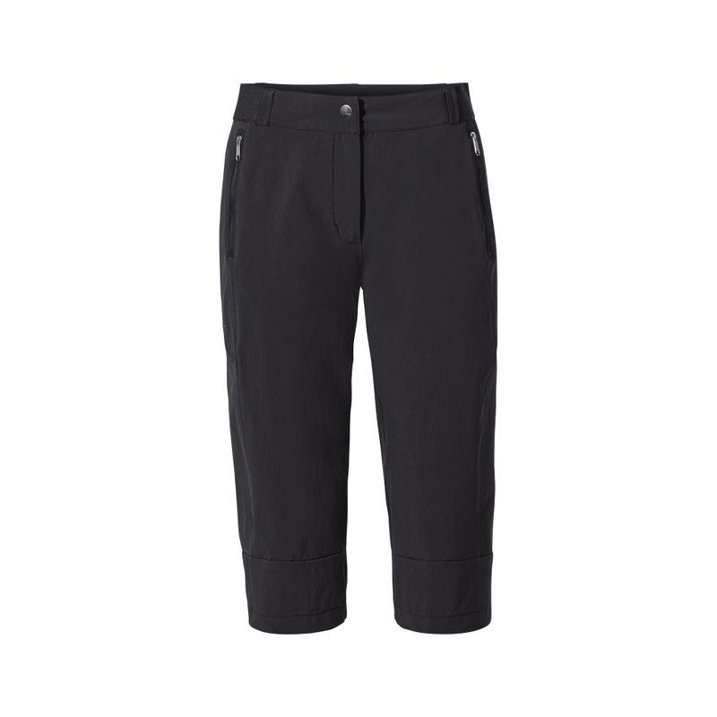 Pantalón capri Vaude Women's Farley Stretch Capri III (black) Mujer