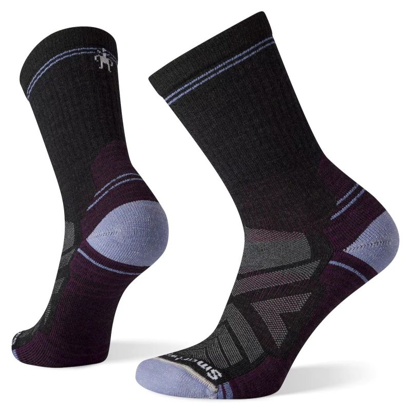 Sokker til fotturer Smartwool Women's Hike Light Cushion Crew Socks (CHARCOAL)