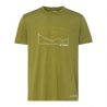 Vaude Heren Tekoa Wol T-Shirt (donkergroen)