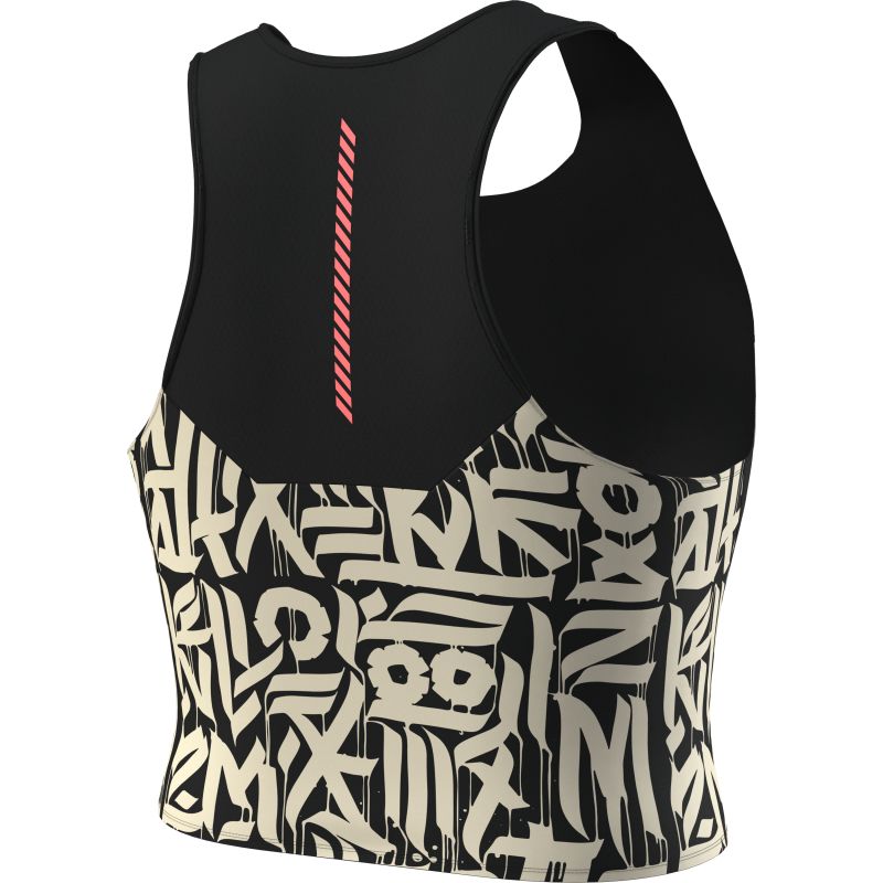 Top corto Dynafit TRAIL CROP TOP W (black out) Donna