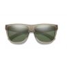 Lunettes de soleil Smith LOWDOWN XL 2 (Matte Summit Crystal / ChromaPop Polarized Gray Green)