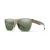 Lunettes de soleil Smith LOWDOWN XL 2 (Matte Summit Crystal / ChromaPop Polarized Gray Green)