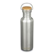 Drikkeflaske Klean Kanteen Reflect med bambuslokk, 800ml/27oz (Børstet rustfritt stål)