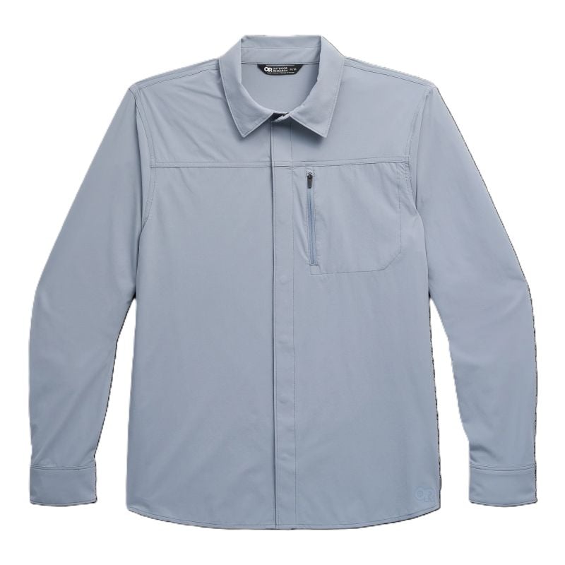 Men's Astroman Long Sleeve Sun Shirt (Slate) Men