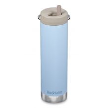 Isolatiefles Klean Kanteen TKWide 592ml/20oz med twistdæksel (Clear sky/Taupe cap)