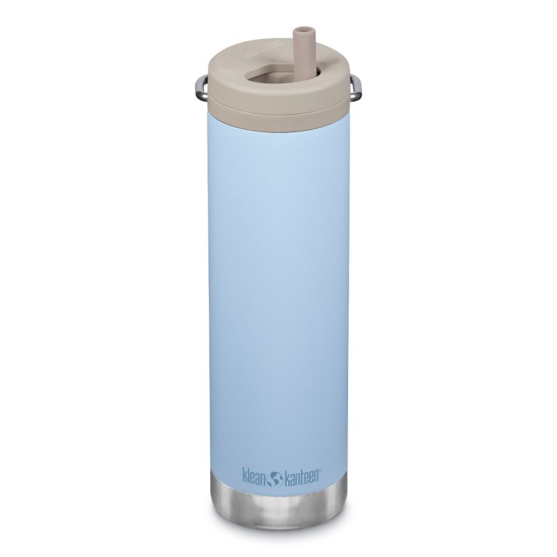 Juomapullo Klean Kanteen TKWide 592ml/20oz kierrekorkki (Clear sky/Taupe korkki)