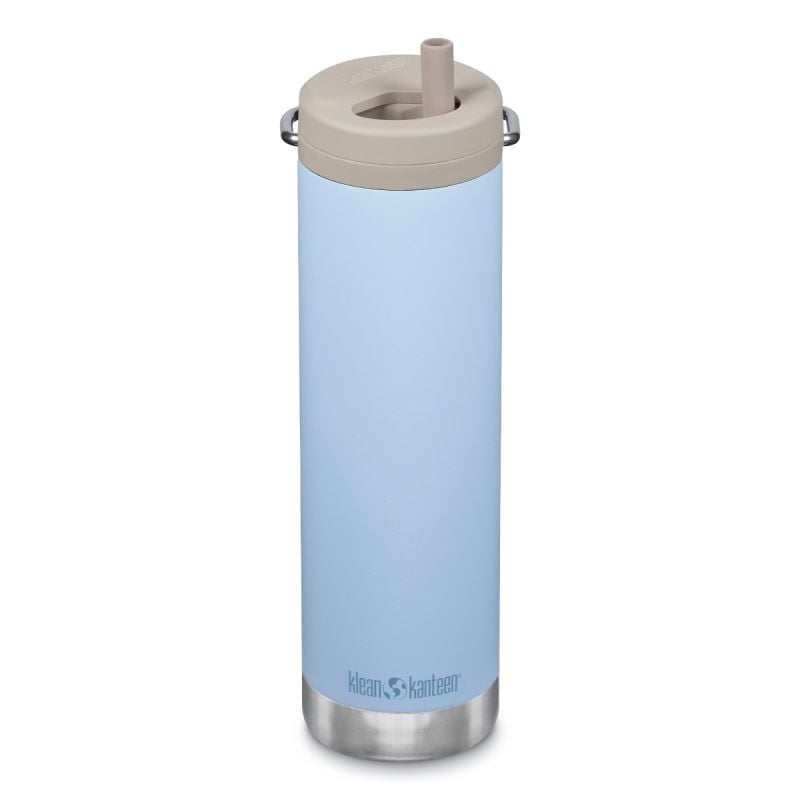 Isolatiefles Klean Kanteen TKWide 592ml/20oz met twistdop (Helderblauw/Taupe dop)