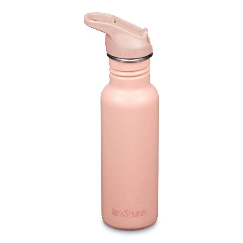Borraccia Klean Kanteen Classic Narrow con tappo sportivo flip, 532ml/18oz (Peach Parfait)