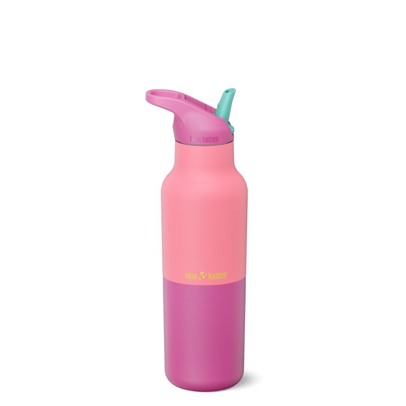 Borraccia isolante Klean Kanteen Rise Classic 473ml/16oz (Limonata rosa/kaleidoscopio/coperchio viola rosa)