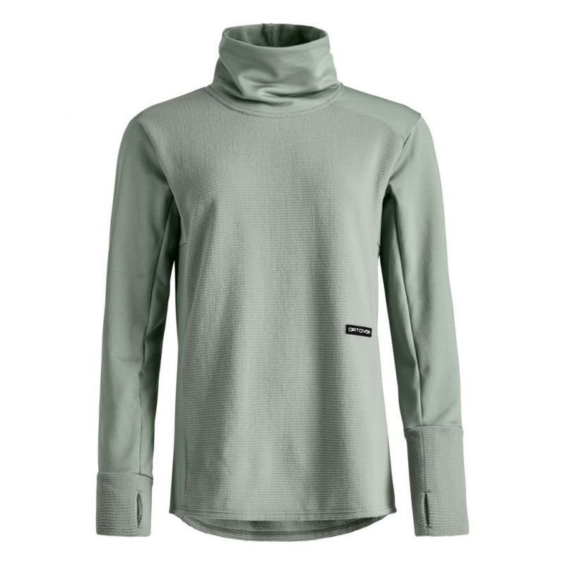 Fleece Ortovox FLEECE CORD LONGSLEEVE W (green sage) Women