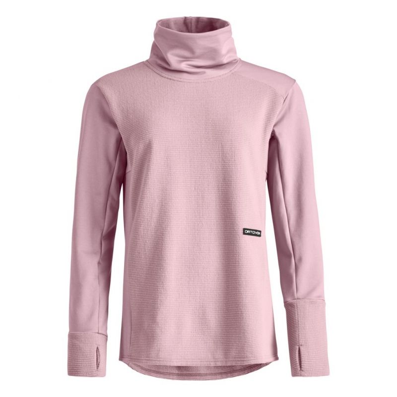 Polaire ORTOVOX FLEECE CORD LONGSLEEVE W (dawn rose) Femme
